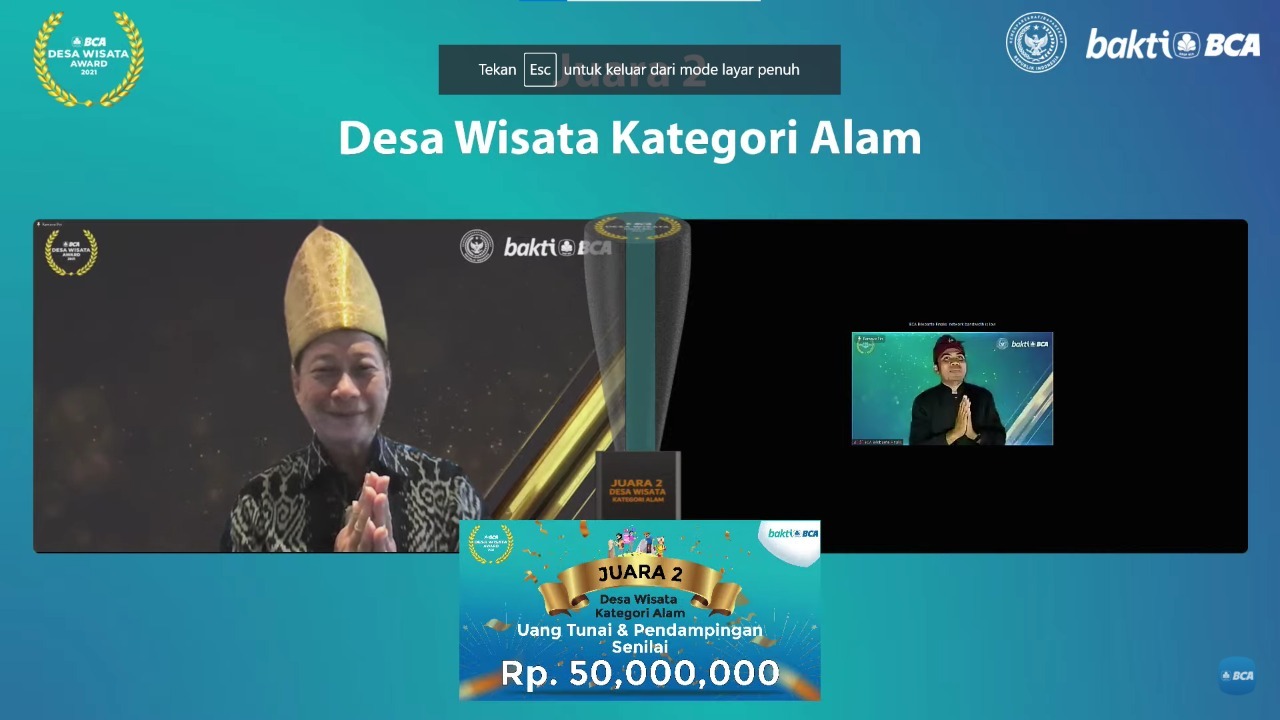 Selamat! DWH Bilebante Juara 2 BCA Desa Wisata Award Kategori Alam