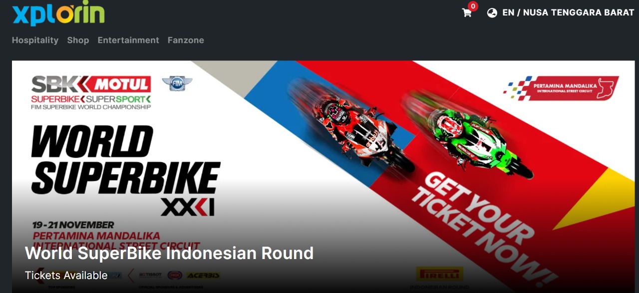 Balapan kian dekat, Harga tiket WSBK Mandalika tembus Rp22 Juta