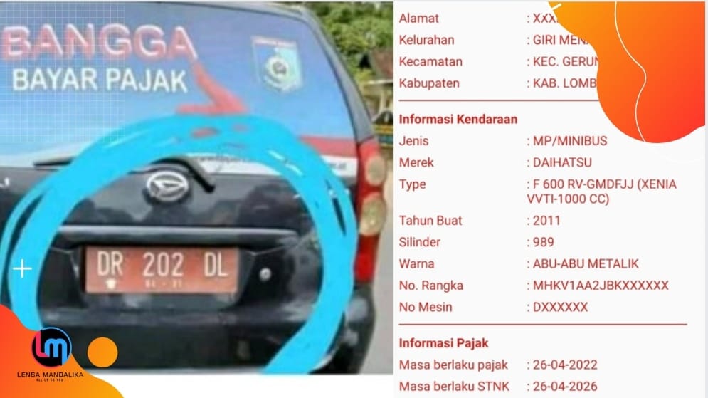 Mobil Dinas yang viral Platnya Mati ternyata sudah bayar Pajak