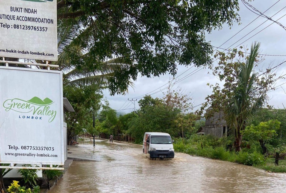 Jelang WSBK, Kawasan Selong Belanak malah terendam Banjir