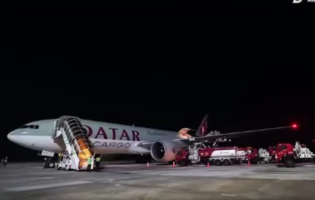 Qatar Airways Cargo jadi Boeing 777 Pertama mendarat di Bandara Lombok