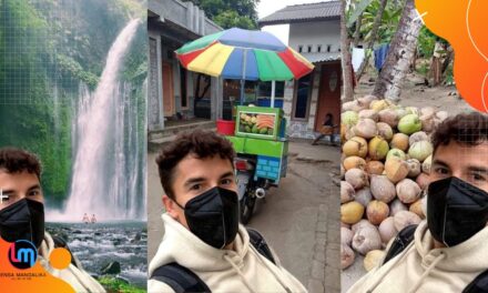 Netizen Lombok Iseng! Ngedit Foto Marquez di Air Terjun, Beli Rujak hingga Jual Nyiur