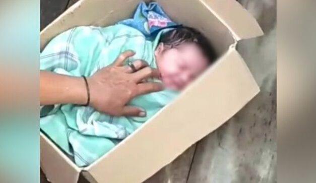 Warga Narmada temukan Bayi Perempuan dalam kardus, Diduga dibuang orang tuanya