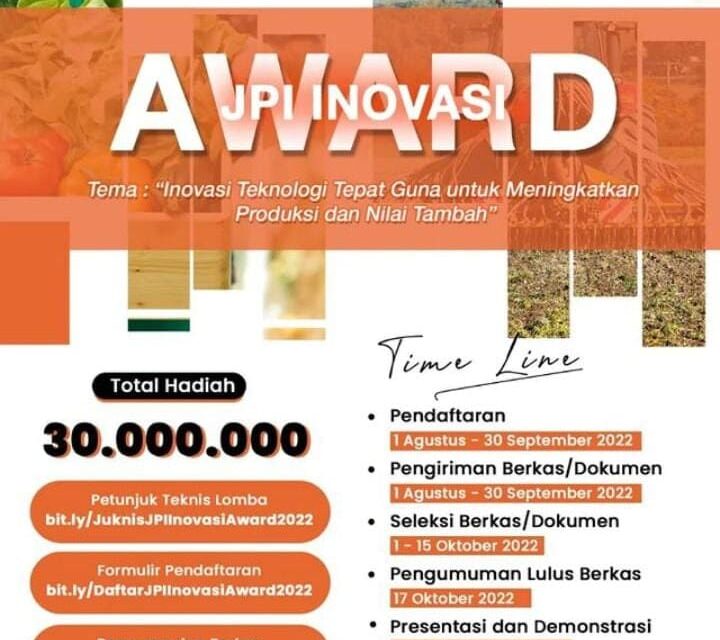 Apresiasi Inovasi Teknologi Tepat Guna, JP Institute Persembahkan JPI Inovasi Award Berhadiah Puluhan Juta