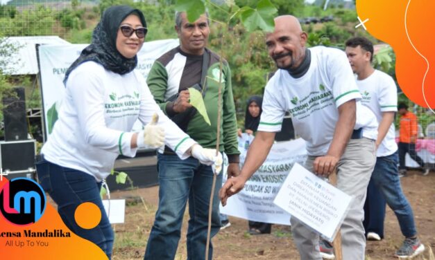 Peduli Lingkungan, PELNI Ajak Tanam Ribuan Pohon Kemiri di Kota Bima