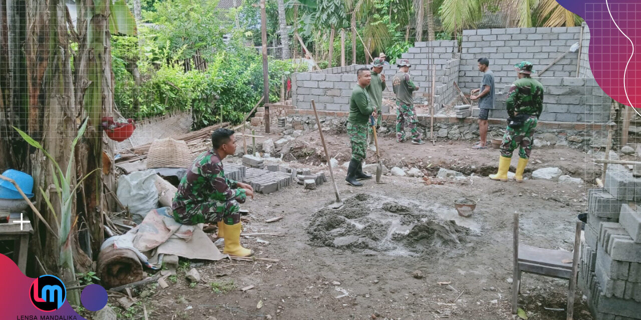 Kodim Loteng Bangun rumah warga kurang mampu di Labulia, TAC: Tentara memang serba bisa