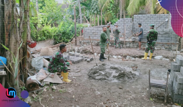 Kodim Loteng Bangun rumah warga kurang mampu di Labulia, TAC: Tentara memang serba bisa