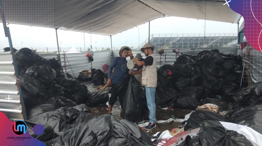 3 Hari Event WSBK Mandalika, Sampah yang dihasilkan mencapai 7 ton lebih