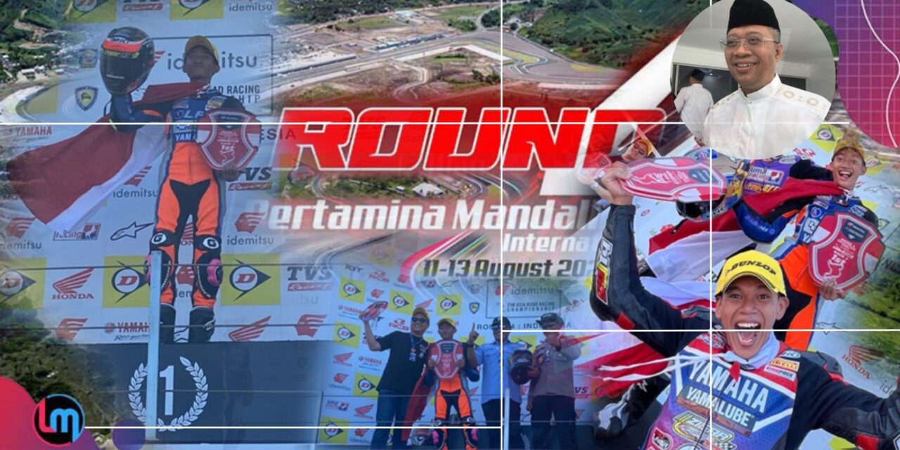 Bikin Bangga! Pebalap NTB Arai Agaska Juara 1 ARRC di Sirkuit Mandalika