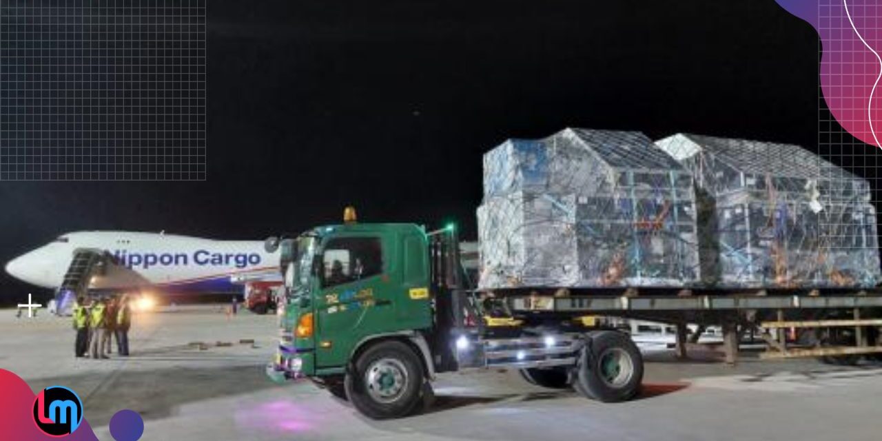 Diangkut Nippon Cargo, 111 Ton Logistik MotoGP Tiba di Lombok