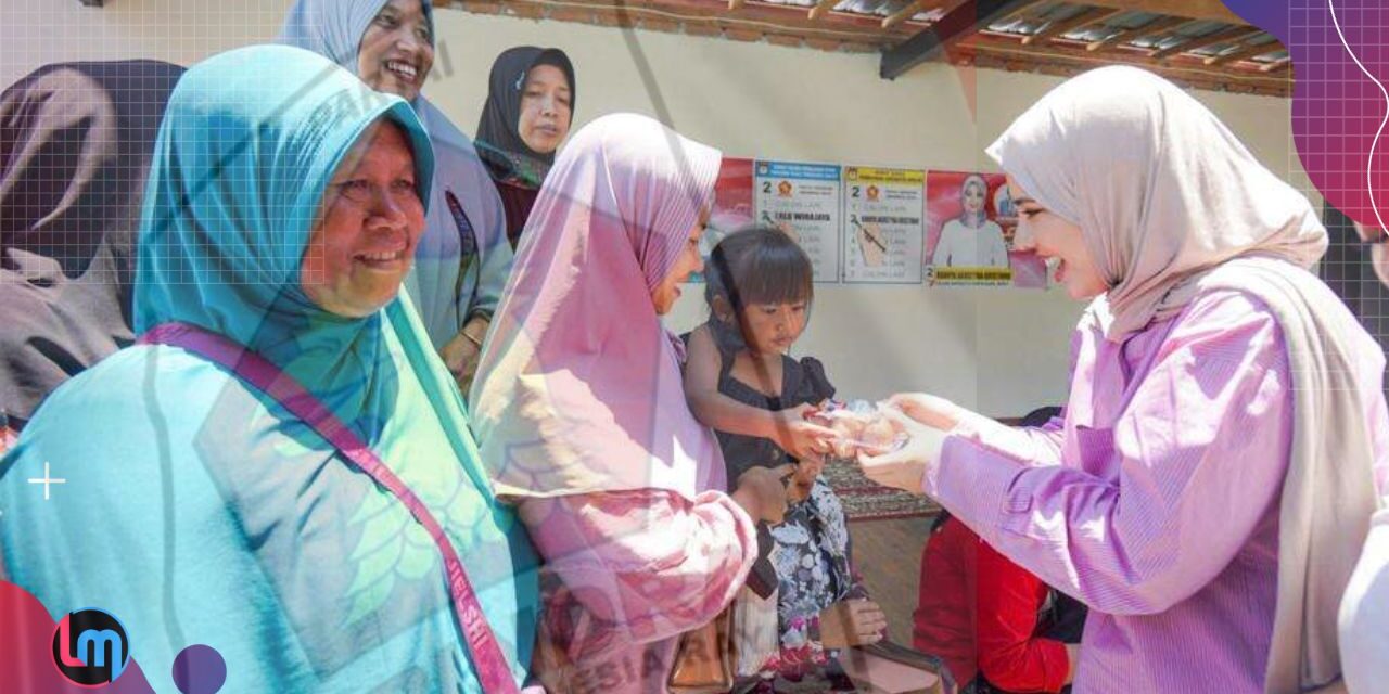 Cegah Stunting, Rannya Putri HBK Berbagi Telur di Lombok Tengah