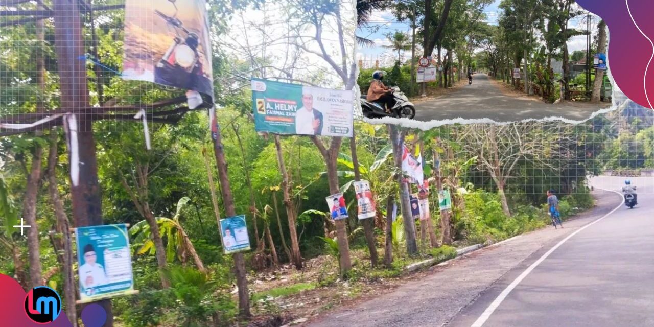 Biaya Kampanye Mahal, Pol PP Maklum Banyak Caleg Tempel Foto di Pohon