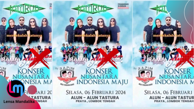 Konser Nusantara Indonesia Maju di Lombok Tengah, Amtenar bantah terlibat