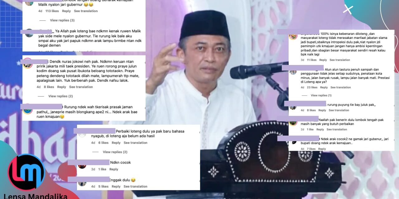 Loteng dinilai belum beres, Netizen Tak Restui Pathul Bahri Nyagub