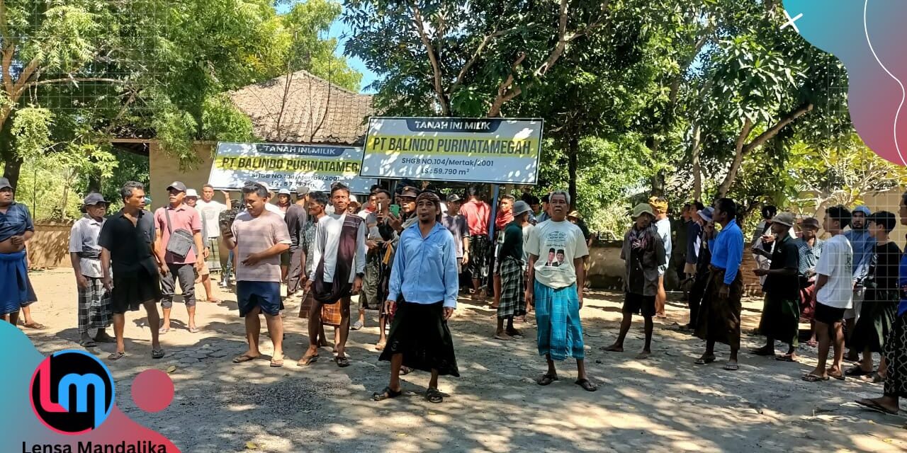 Warga Mertak Cabut Paksa Plang PT Balindo Purinatamegah di Gili Perigi