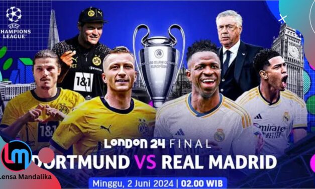 Final Liga Champion Real Madrid VS Borussia Dortmund, Tonton Live Streaming Disini