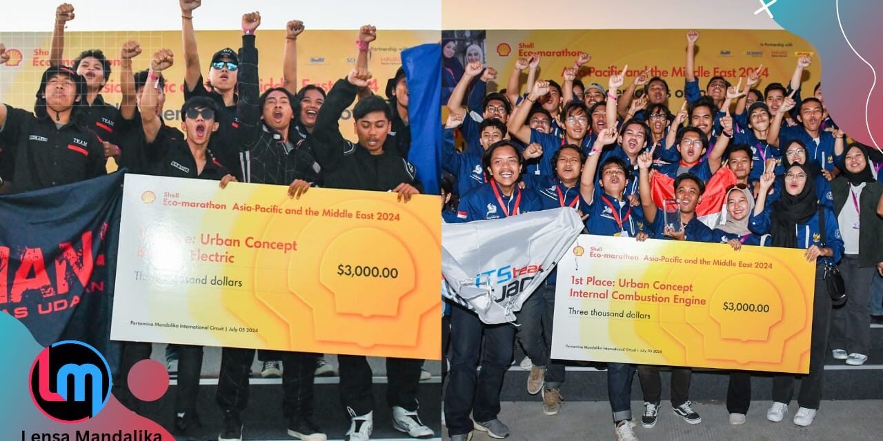 Sapu Bersih Semua Sub Kategori, Indonesia Menangi Kompetisi Urban Concept Shell Eco-marathon 2024