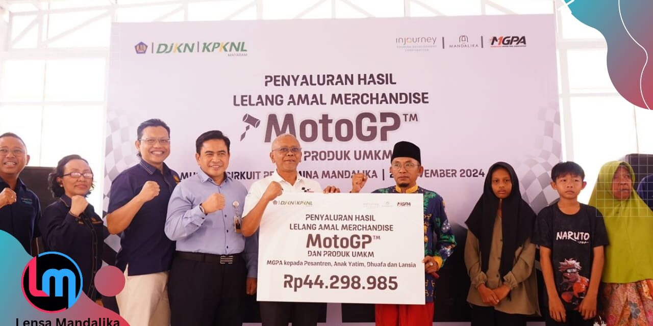 Hasil Lelang Merchandise MotoGP Mandalika Dukung Penanganan Stunting dan Pemberdayaan Warga