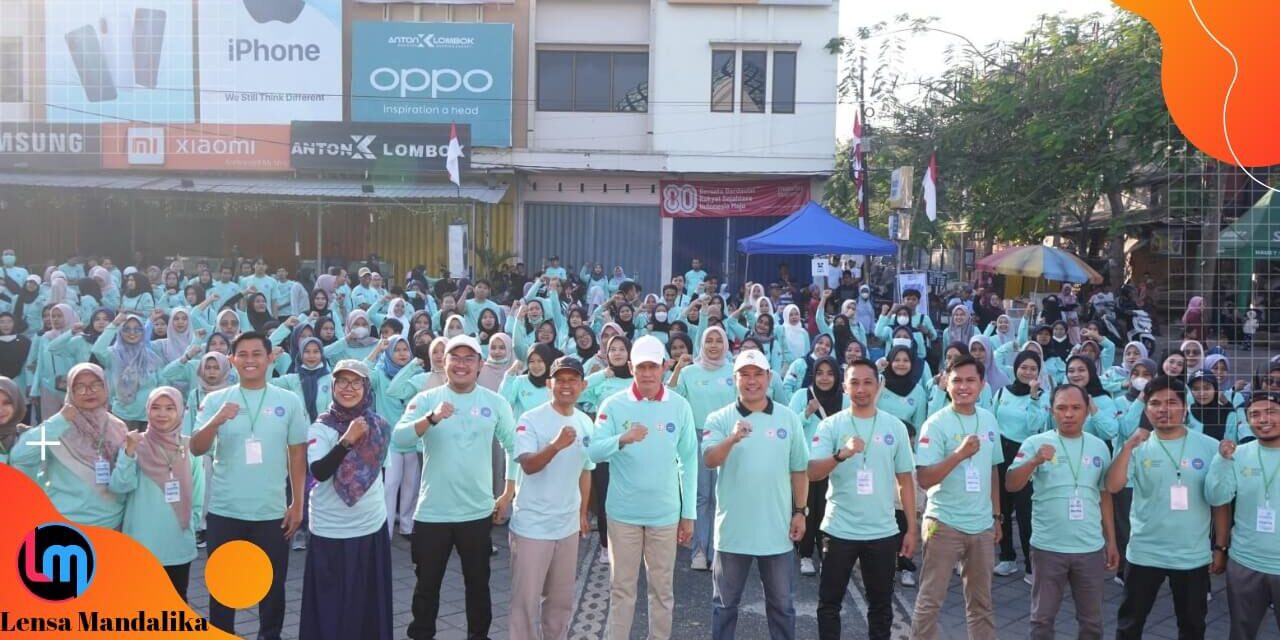 IAI dan PAFI Loteng Gelar Baksos, Edukasi Kesehatan dan Bagi Vitamin Gratis di CFD Praya