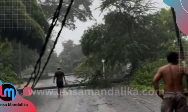 Breaking News: 12 Tiang Listrik Tumbang, Akses ke Kuta Mandalika sementara terputus