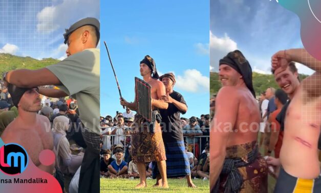 Ramai Bule Ikut Peresean Festival Bau Nyale, Pengalaman Otentik Liburan di Lombok