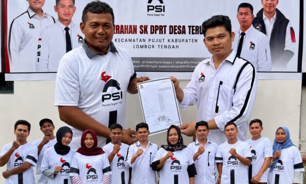 PSI Lombok Tengah Perkuat Basis Desa, DPRt Pertama Resmi Terbentuk di Teruwai