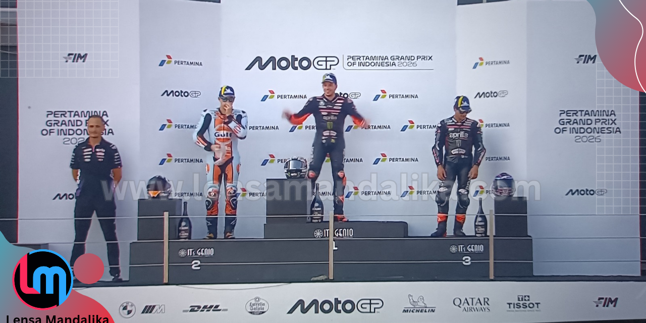 Sejarah Baru Tercipta di MotoGP Mandalika, Aprilia Sapu Bersih Posisi 1-4